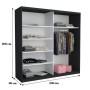 Dresing Smart 200 Gri cu Oglinda si Usi Sonoma
