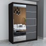Dresing Smart 150 Wenge cu Oglinda si Usi Gri