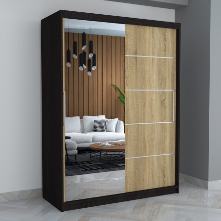 Dresing Smart 150 Wenge cu Oglinda si Usi Sonoma