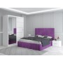 Dormitor MELANIA Mov Cu Pat Tapitat , Dressing 150 Si 2 Noptiere
