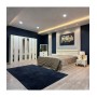 Dormitor Cod RO50, 6 Piese, Pat 180 x 200, Comoda Cu Oglinda, 2Noptiere, Dulap 6u