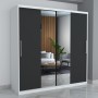 Dresing Smart 200 Alb cu Oglinda si Usi Gri