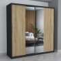 Dresing Smart 200 Gri cu Oglinda si Usi Sonoma