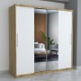 Dresing Smart 200 Sonoma cu Oglinda si Usi Albe