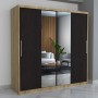 Dresing Smart 200 Sonoma cu Oglinda si Usi Wenge