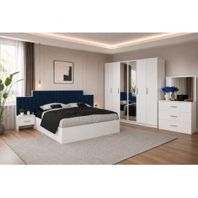 Dormitor PARIS Albastru 5 Piese