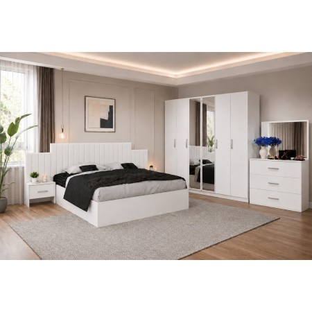 Dormitor PARIS Alb 5 Piese