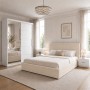 Dormitor ERIC Crem 4 Piese