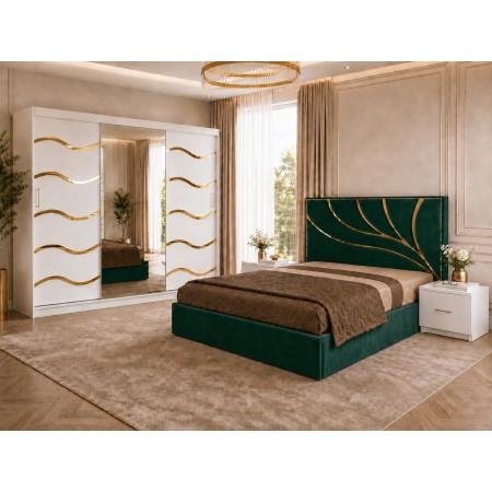 Dormitor MEDEEA Verde 4 Piese