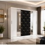 Dressing Tapitat SOFIA Negru 250cm
