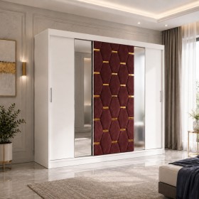 Dressing Tapitat SOFIA Visiniu 250cm