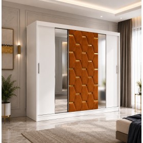 Dressing Tapitat SOFIA Caramiziu 250cm