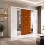 Dressing Tapitat SOFIA Caramiziu 250cm
