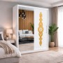 Dormitor AMIRA Gold 150cm Alb