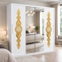 Dressing AMIRA Gold 200cm Alb