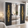 Dressing AMIRA Gold 200 cm Alb Cu Usi Gri