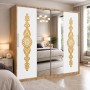 Dressing AMIRA Gold 200 cm Sonoma Cu Usi Albe