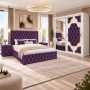 Dormitor VICTORIA Chesterfield MOV 4 Piese