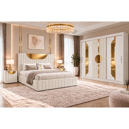 Dormitor SELENA Alb 4 Piese Premium