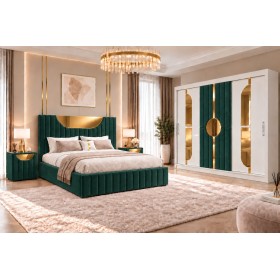 Dormitor SELENA Verde 4 Piese Premium