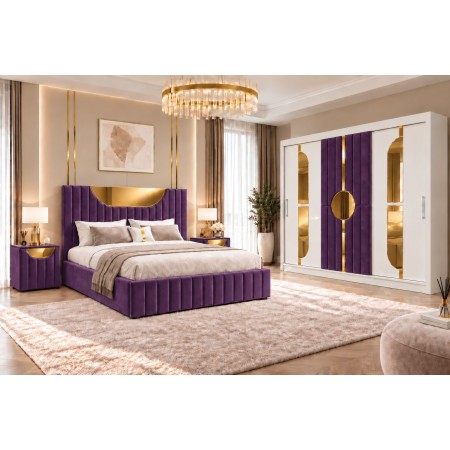 Dormitor SELENA MOV 4 Piese Premium