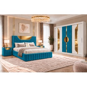 Dormitoare SELENA Turcoaz 4 Piese Premium