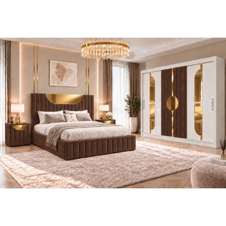 Dormitor SELENA Maro 4 Piese Premium
