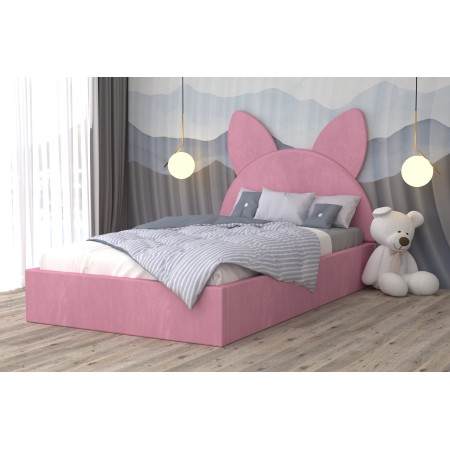 Pat Tapitat Kitty Roz cu Catifea Premium