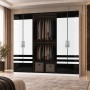 Dormitor PIANO Black 5 Piese