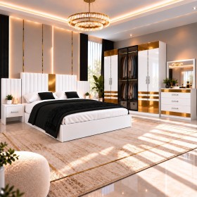 Dormitor PIANO Gold 5 Piese