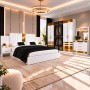 Dormitor PIANO Gold 5 Piese