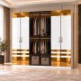 Dormitor PIANO Gold 5 Piese