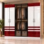 Dormitor PIANO Red 4 Piese