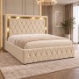 Pat Tapitat SIENA Gold CREM Catifea Premium