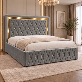 Pat Tapitat SIENA Gold GRI Catifea Premium