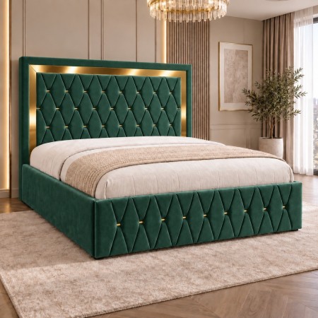 Pat Tapitat SIENA Gold VERDE Catifea Premium
