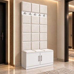 Cuier Tapitat REGAL Alb