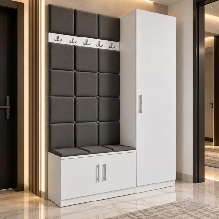 Cuier Tapitat REGAL PLUS Gri