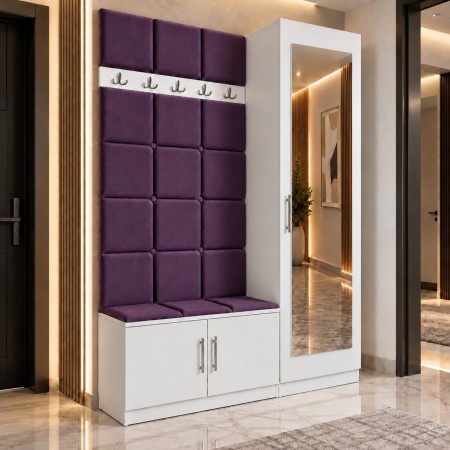 Cuier Tapitat REGAL PLUS Mov Cu Oglinda