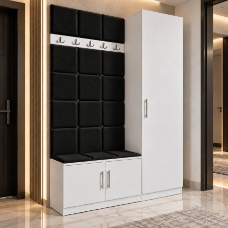 Cuier Tapitat REGAL PLUS Negru