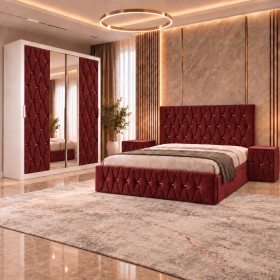 Dormitor ANA VISINIU Cu Dressing Tapitat 200cm