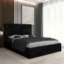 Pat Tapitat Astra Negru Catifea Premium