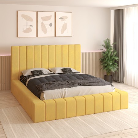Pat Tapitat ELA Galben Catifea Premium