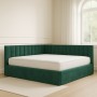 Pat Tapitat De Colt CORA Verde Catifea Premium
