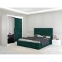 Dormitor Ana Verde cu Dressing Tapitat si 2 Noptiere