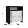 Dormitor EVA Gold Wenge Dulap Pat cu 2 noptiere si Comoda