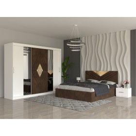 Dormitor IMPERIAL Maro Dressing 250 Si Pat cu 2 Noptiere