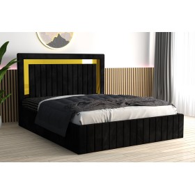 Pat Tapitat Matei Negru Catifea Premium